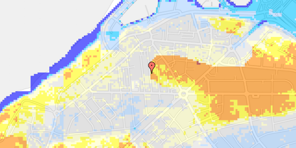 Ekstrem regn på Sandgade 20A