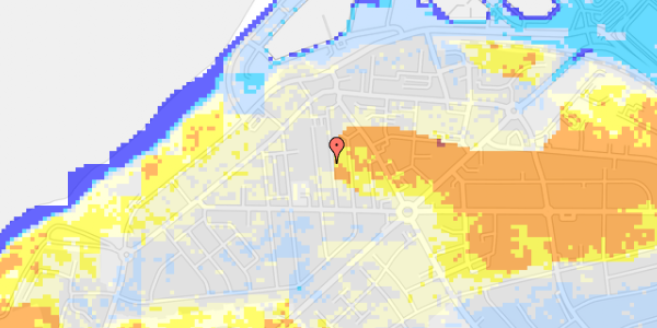 Ekstrem regn på Sandgade 20B