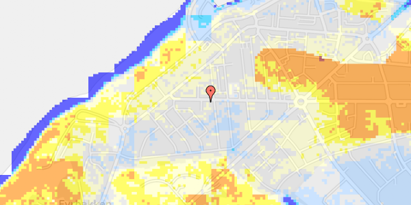 Ekstrem regn på Vestergade 25, 1. 1