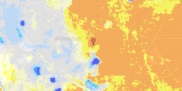 Ekstrem regn på Aldershøjvej 37