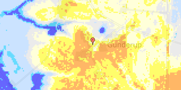 Ekstrem regn på Bjerregårdsvej 30