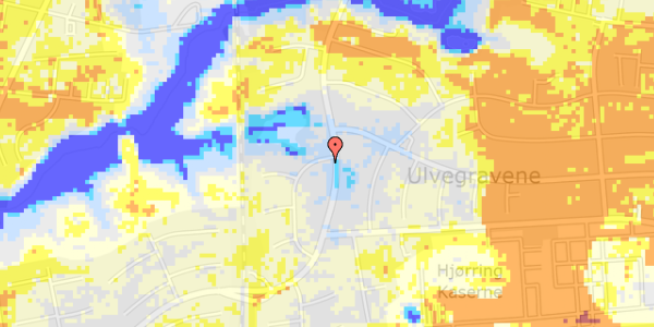 Ekstrem regn på Gefionsvej 1