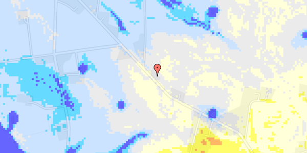 Ekstrem regn på Gunderupvej 140