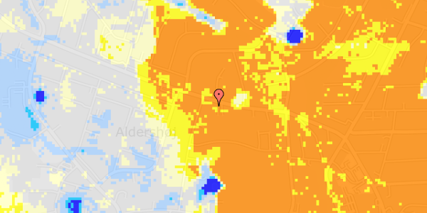 Ekstrem regn på Hirtshalsvej 17