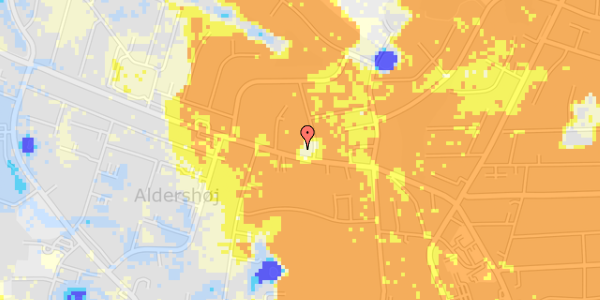 Ekstrem regn på Hirtshalsvej 20