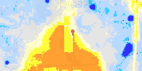 Ekstrem regn på Hovedgaden 38