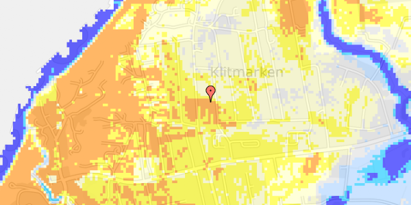 Ekstrem regn på Kystvejen 84