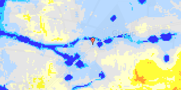 Ekstrem regn på Løkkensvej 322