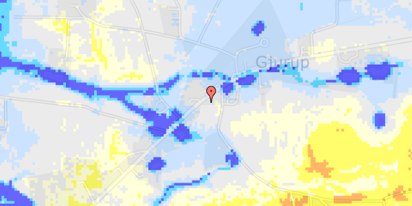 Ekstrem regn på Løkkensvej 323