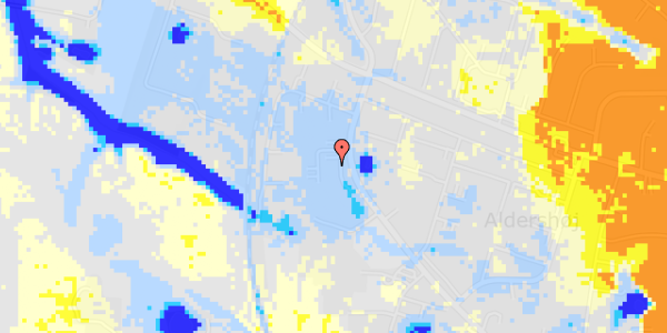 Ekstrem regn på Nordens Alle 25, 2. 209