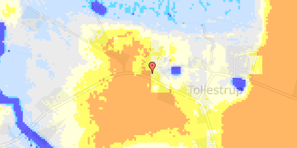 Ekstrem regn på Tollestrupvej 173