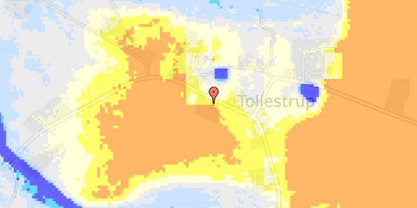 Ekstrem regn på Tollestrupvej 186