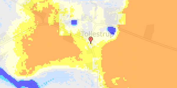 Ekstrem regn på Tollestrupvej 210