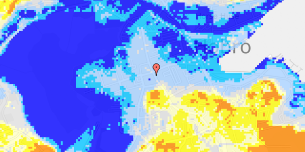 Ekstrem regn på Adelgade 40C