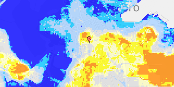 Ekstrem regn på Morellgade 6, 1. tv