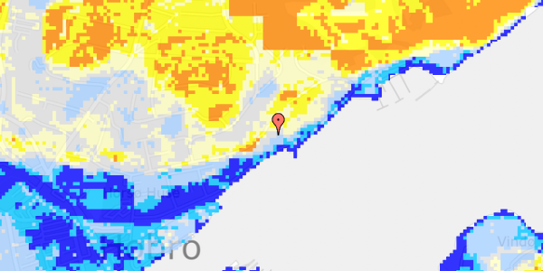 Ekstrem regn på Nedre Strandvej 39