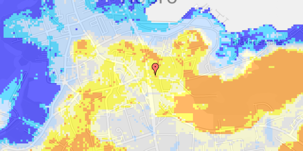 Ekstrem regn på Skovvej 7A, 1. tv