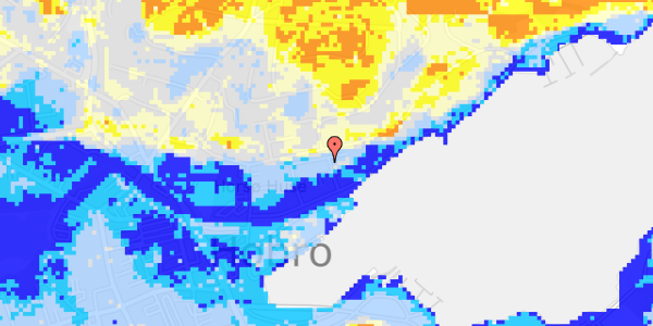 Ekstrem regn på Strandparken 58