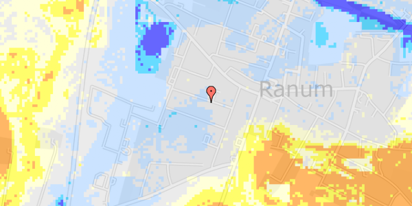 Ekstrem regn på Holmgårdsvej 7