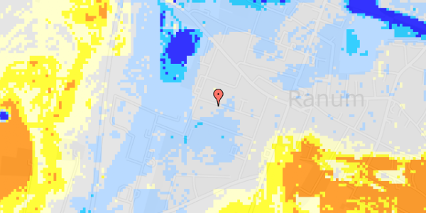 Ekstrem regn på Holmgårdsvej 15