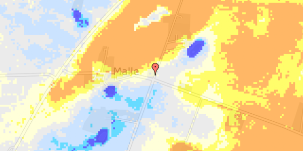 Ekstrem regn på Mallevej 41