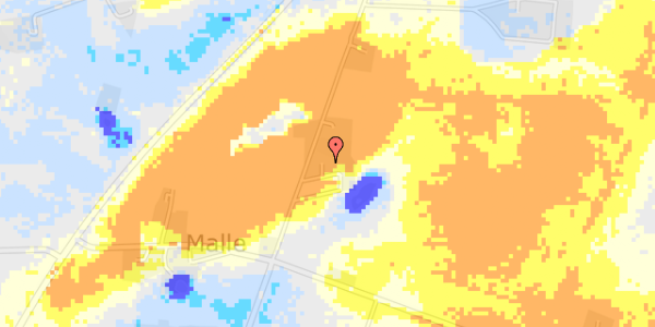 Ekstrem regn på Mallevej 46