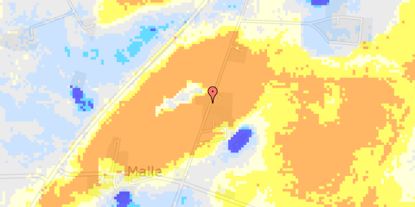 Ekstrem regn på Mallevej 49