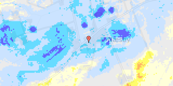 Ekstrem regn på Rønbjergvej 79