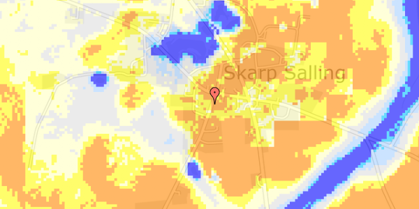 Ekstrem regn på Sallingvej 2