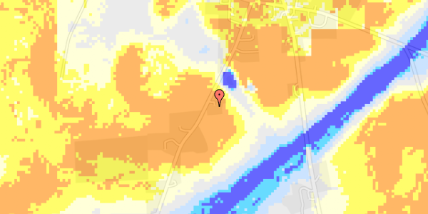 Ekstrem regn på Sallingvej 21