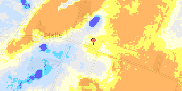 Ekstrem regn på Troldbjergvej 88