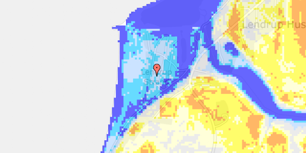 Ekstrem regn på Tuborgvej 18