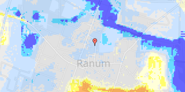 Ekstrem regn på Vestergade 23C