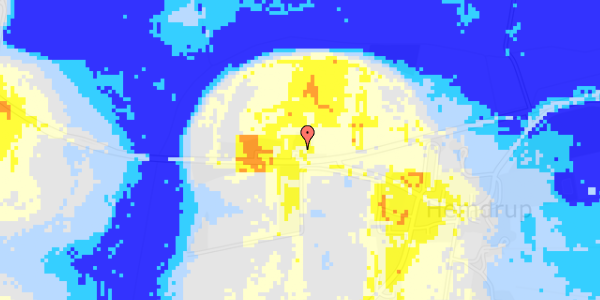 Ekstrem regn på Aalborgvej 205