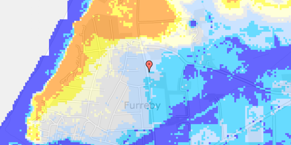 Ekstrem regn på Furreby Kirkevej 43