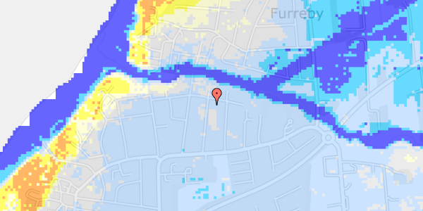 Ekstrem regn på Furrebyvej 12