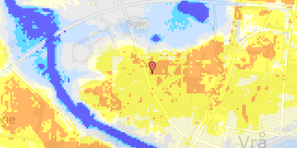 Ekstrem regn på Vestergade 48