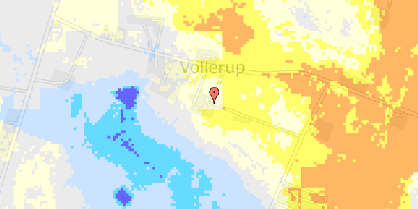 Ekstrem regn på Vollerupvej 187