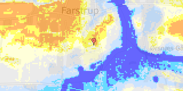 Ekstrem regn på Præstegårdsvej 53