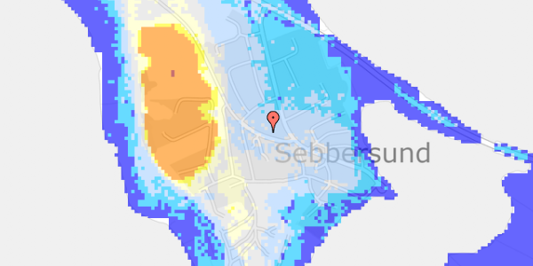 Ekstrem regn på Sebber Kirkevej 2