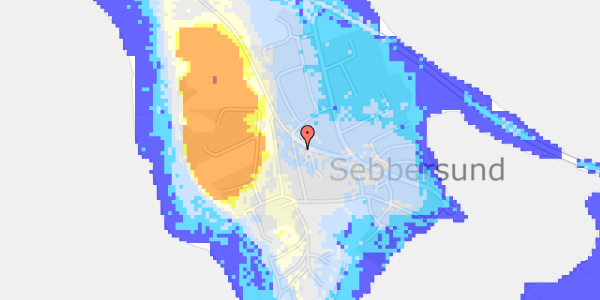 Ekstrem regn på Sebber Kirkevej 13