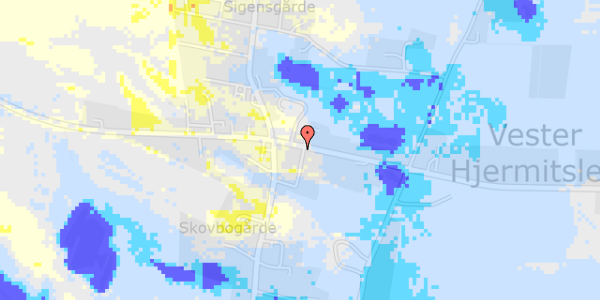 Ekstrem regn på Assenbækvej 8