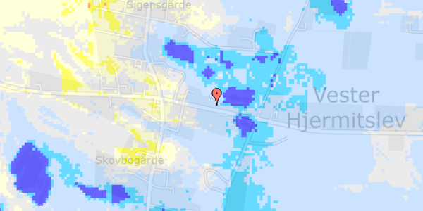 Ekstrem regn på Assenbækvej 15