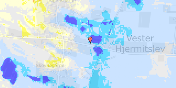 Ekstrem regn på Assenbækvej 19