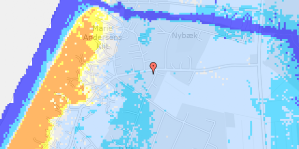 Ekstrem regn på Redningsvejen Nord 47