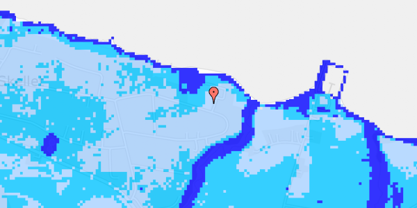 Ekstrem regn på Frydenstrand 56