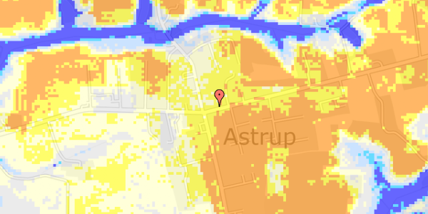 Ekstrem regn på Astrupvej 754