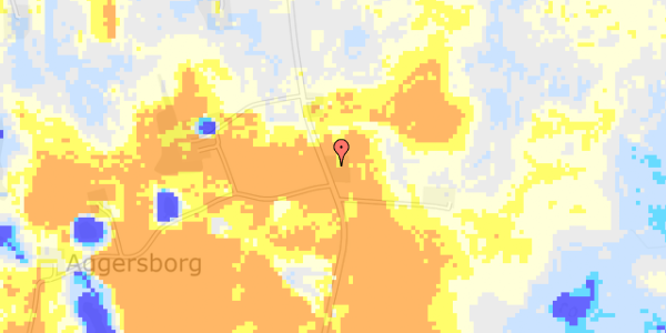 Ekstrem regn på Mikkelstrupvej 125