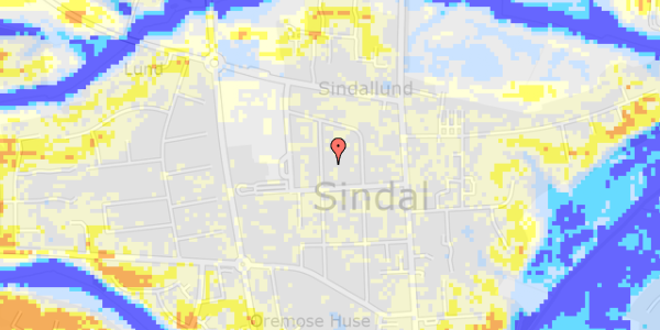 Ekstrem regn på Sjællandsgade 18