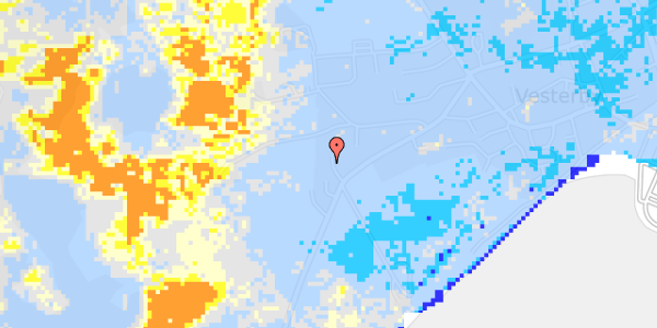 Ekstrem regn på Fredensklit 5A